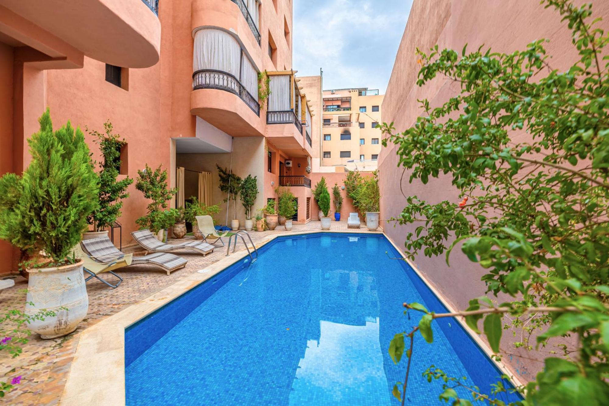 Le Jasmin - Appartement Authentique A Gueliz Marrakesh Exterior photo